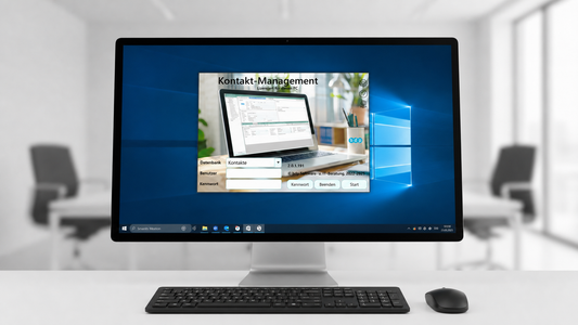 BdpMgt Startbildschirm auf einem PC-Desktop