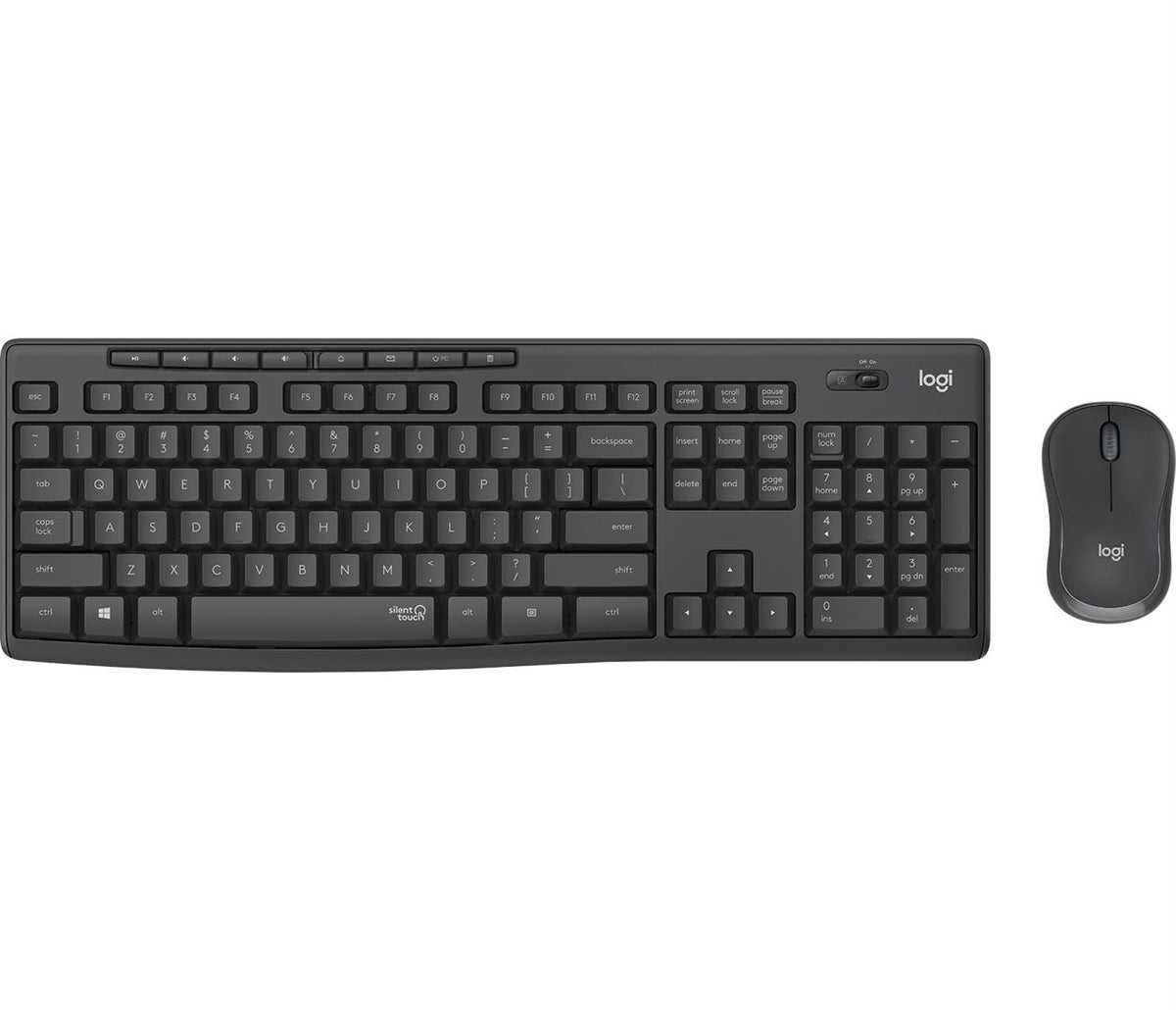 Logitech Desktop MK295 Wireless Silent DE graphite