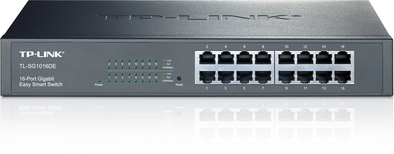TP-LINK Switch TL-SG1016DE 16xGBit Easy Managed Desktop
