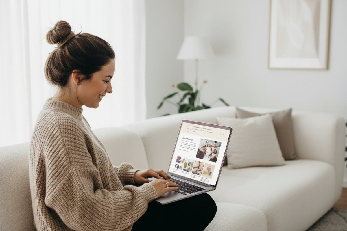 Webshop mit Babyartikel in Shopify