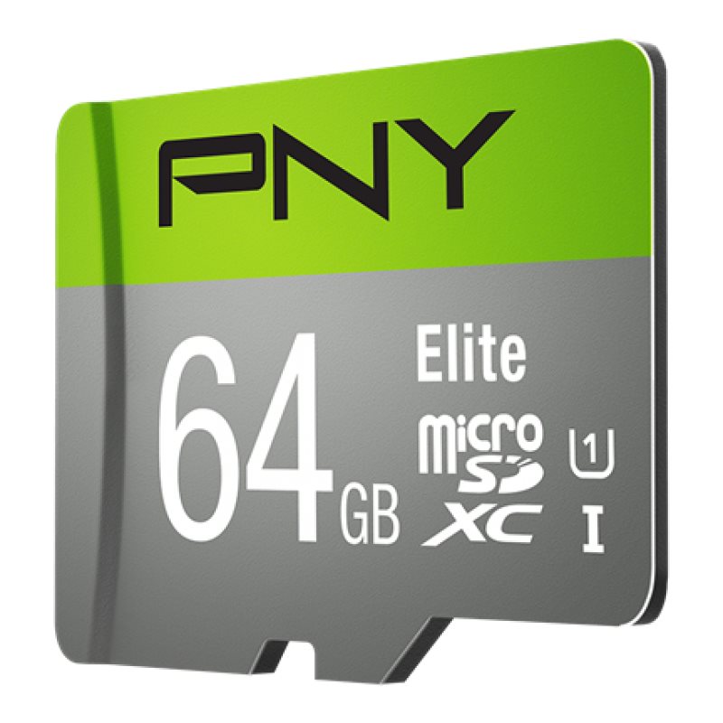 PNY microSD Elite 64GB UHS-I U1 100MB/s (inkl. Adapter) Blister