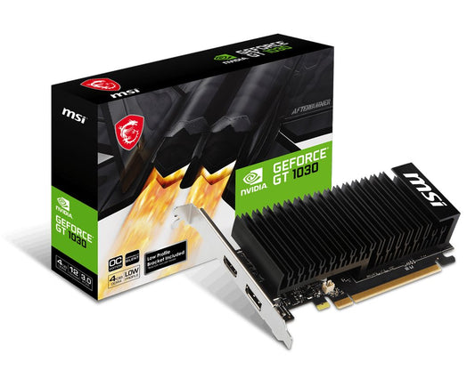 MSI VGA 4GB GT1030 OC LP Silent H/DP GeForce GT 1030 4GHD4 LP OC