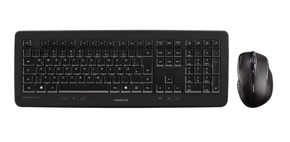 CHERRY Desktop DW 5100 US/EU Wireless black  Laserbeschriftete Tasten