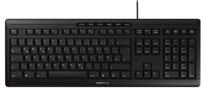 CHERRY Keyboard STREAM DE black