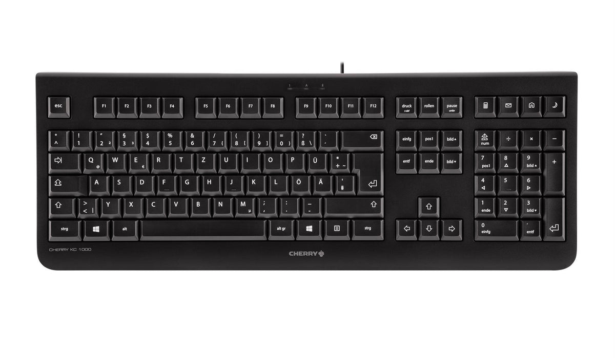 TERRA Desktop 4000 Wireless AES DE USB black Copilot   Tastatur+Maus, QWERTZ, 105 Tasten,