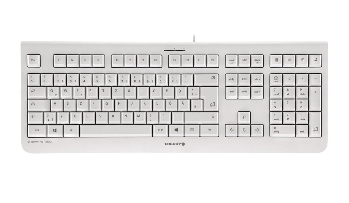 CHERRY Keyboard KC 1000 DE pale grey