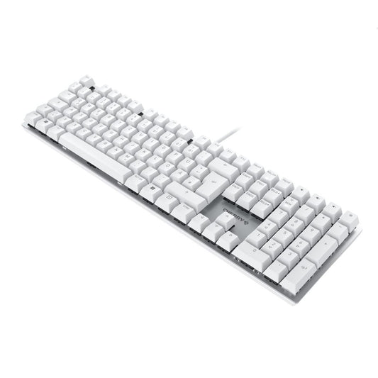 CHERRY Keyboard KC 200 MX MX2A BROWN DE white/silver  MX2A BROWN Switch