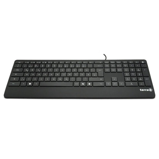 TERRA Keyboard 4000 Corded DE USB black Copilot  QWERTZ, 105 Tasten, kabelgebunden, 1,80m
