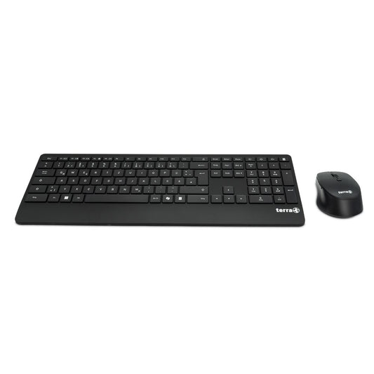 TERRA Desktop 4000 Wireless AES DE USB black Copilot  Tastatur+Maus, QWERTZ, 105 Tasten,