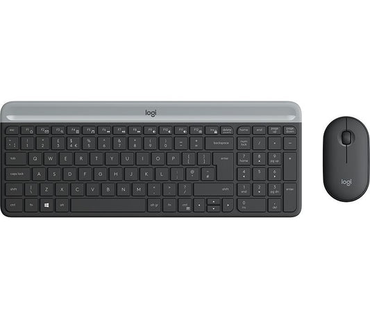 Logitech Desktop MK470 Wireless compact DE black