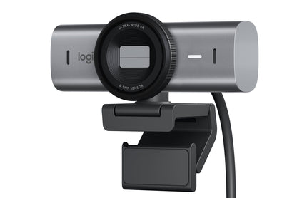 Logitech Webcam MX BRIO 705 for Business 4K silver/black AI image enhancement, RightSight, RightLigh