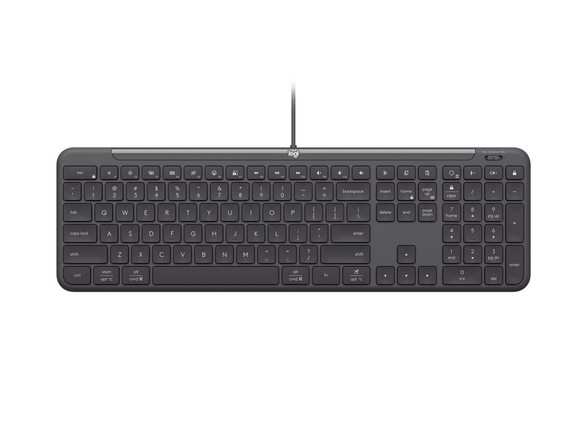 Logitech Keyboard K620 Signature Slim Wired f. Bus. DE black 108 Tasten