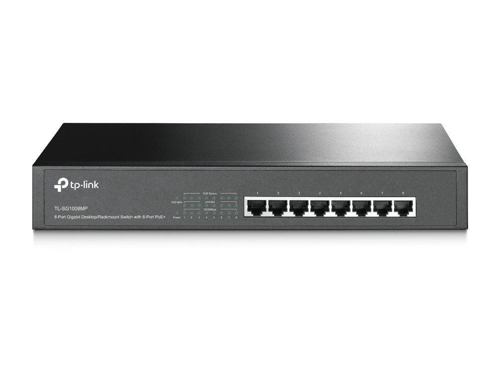 TP-LINK Switch TL-SG1008MP 8xGBit Unmanaged (8x PoE+ / 126W)