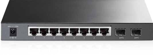 TP-LINK Switch SG2210P 8xGBit/2xSFP Managed PoE+ (53W)